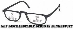 Non Dischargeable debts