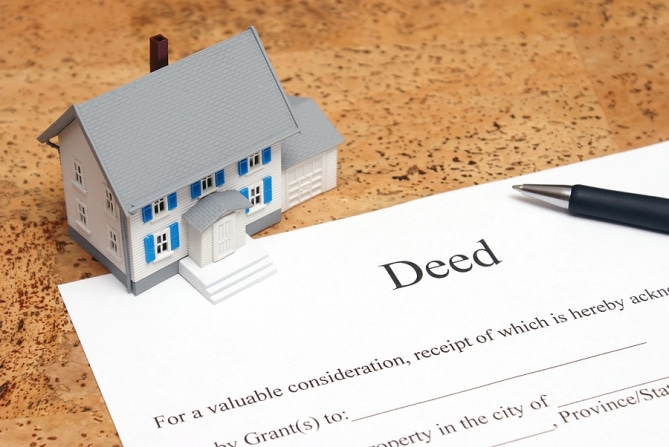 How do I transfer real estate in probate